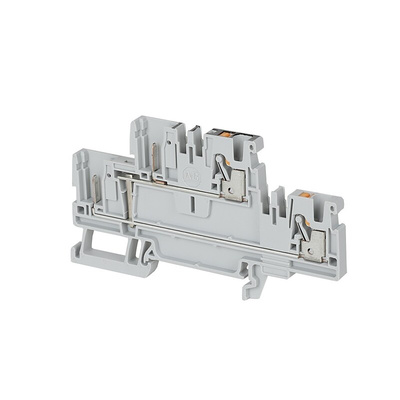 Rockwell Automation 1492-P Series Grey Feed Through Terminal Block