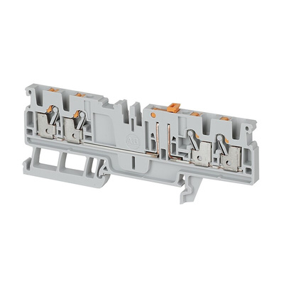 Rockwell Automation 1492-P Series Grey Feed Through Terminal Block