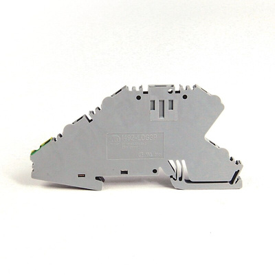 Rockwell Automation 1492 Series Grey DIN Rail Terminal Block, 2.5mm², Spring Clamp Termination