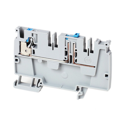 Rockwell Automation 1492-P Series Grey DIN Rail Terminal Block, 4mm², Push In Termination, ATEX