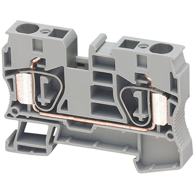 Schneider Electric TRR Series Blue Feed Through Terminal Block, 10mm², Spring Termination, ATEX