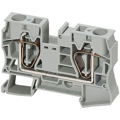 Schneider Electric TRR Series Grey Feed Through Terminal Block, 16mm², Spring Termination, ATEX