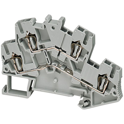 Schneider Electric TRR Series Grey Double Level Terminal Block, 2.5mm², Spring Termination, ATEX
