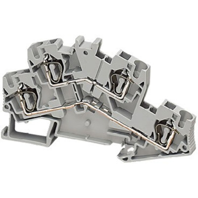 Schneider Electric TRR Series Grey Double Level Terminal Block, 4mm², Spring Termination, ATEX