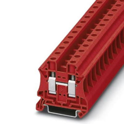 Phoenix Contact UT 10 Series Red Feed Through Terminal Block, 0.5 → 16mm², Screw Termination, ATEX, IECEx