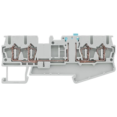 Siemens ALPHA Series Grey DIN Rail Terminal Block, 4mm², Single-Level