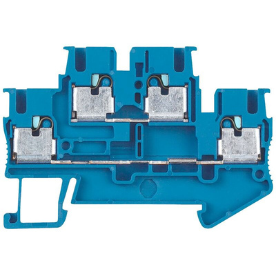 Siemens ALPHA Series Blue DIN Rail Terminal Block, 4mm², Double-Level