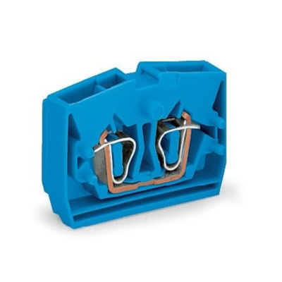 Wago 264 Series Blue End Terminal Block, 2.5mm², Single-Level, Cage Clamp Termination, ATEX, IECEx