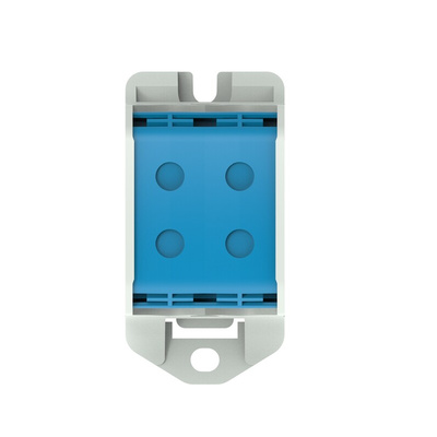 Entrelec 1SNF Series Blue, Grey Terminal Block, 4-Level, Cable Termination