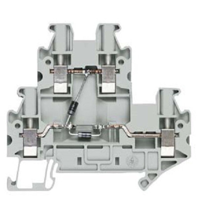 Siemens 8WH Series Grey Din Rail Terminal, 2.5mm², 2-Level, Screw Termination, CSA