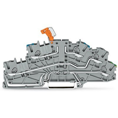 Wago TOPJOB S Series Grey Multi Level Terminal Block, 2.5mm², 3-Level, Push-In Cage Clamp Termination
