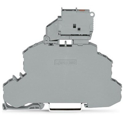 Wago TOPJOB S Series Grey Double Level Terminal Block, 2.5mm², 2-Level, Push In Termination, Fused, ATEX, CSA, IECEx