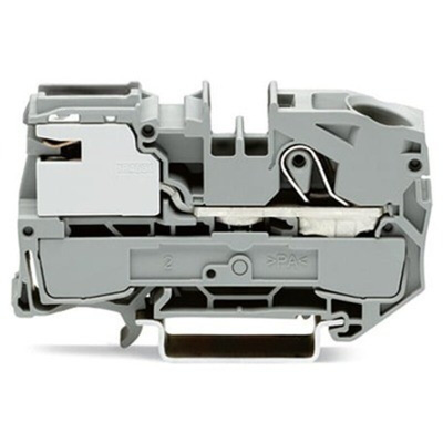 Wago TOPJOB S Series Grey Disconnect Terminal Block, 16mm², 1-Level, Push In Termination