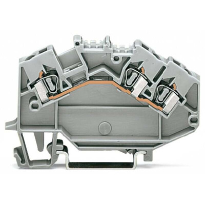 Wago 780 Series Grey Terminal Block, 2.5mm², 1-Level, Cage Clamp Termination, CSA
