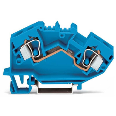 Wago 784 Series Blue Terminal Block, 10mm², 1-Level, Cage Clamp Termination, CSA