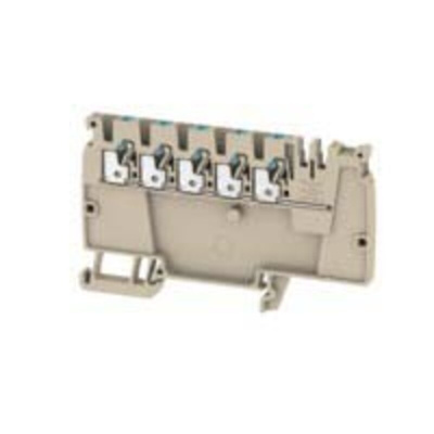 Weidmuller A Series Blue DIN Rail Terminal Block, 2.5mm², Single-Level, Push In Termination
