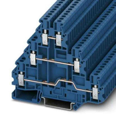 Phoenix Contact UT Series DIN Rail Terminal Block, Screw Termination