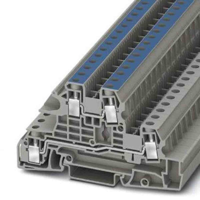 Phoenix Contact Grey DIN Rail Terminal Block, 0.2 → 10mm², Screw Termination