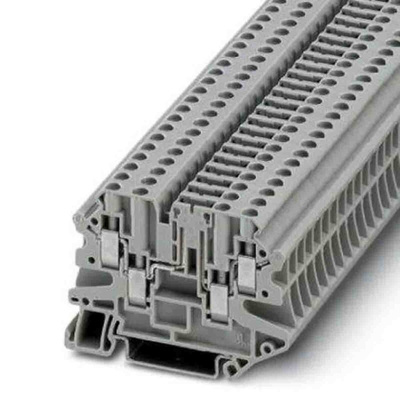 Phoenix Contact UT Series Grey Disconnect Terminal Block, Screw Termination