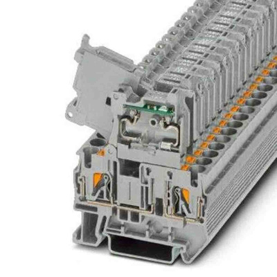 Phoenix Contact PT Series Grey Fused DIN Rail Terminal, Single-Level