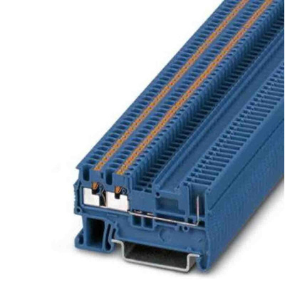 Phoenix Contact PT 1,5 Series Blue Feed Through Terminal Block, 0.14 → 1.5mm²