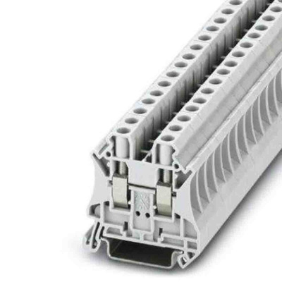 Phoenix Contact UT 6 Series White Feed Through Terminal Block, 0.2 → 10mm², Screw Termination, ATEX, IECEx
