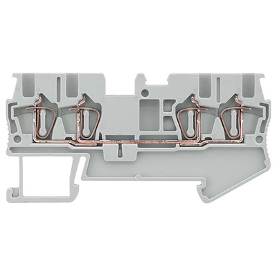 Siemens 8WH Series Grey Non-Fused DIN Rail Terminal, 1.5mm², Spring Clamp Termination