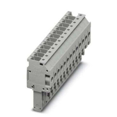 Phoenix Contact Combi Pluggable Solutions Series DIN Rail Terminal Block, Screw Termination