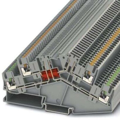 Phoenix Contact PTTBS 2.5-2TGB Series Grey Disconnect Terminal Block, 0.14 → 4mm², Push In Termination
