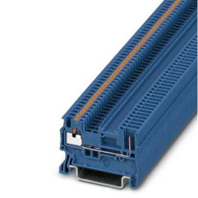 Phoenix Contact PT 1 Series Blue Feed Through Terminal Block, 0.14 → 1.5mm², Screw Termination