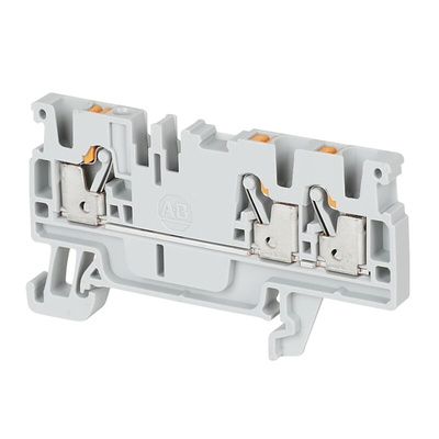 Rockwell Automation 1492-P Series White Feed Through Terminal Block