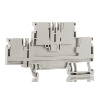 Rockwell Automation 1492-P Series Grey Feed Through Terminal Block