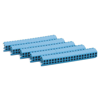 Rockwell Automation 1492 Series Blue DIN Rail Terminal Block, 1.5mm², Spring Clamp Termination