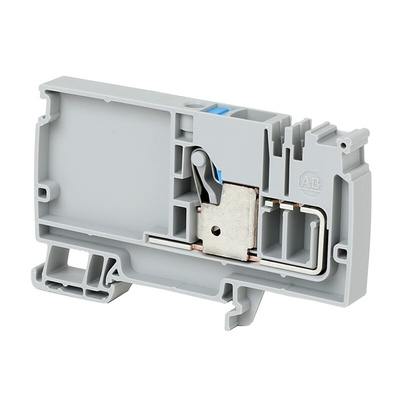Rockwell Automation 1492-P Series Grey DIN Rail Terminal Block, 10mm², Push In Termination, ATEX