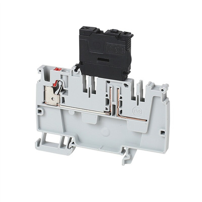 Rockwell Automation 1492-P Series Grey DIN Rail Terminal Block, 4mm², Push In Termination, ATEX