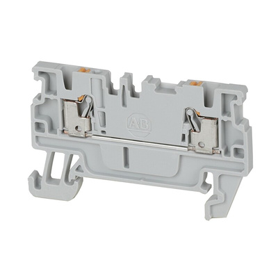 Rockwell Automation 1492-P Series Black DIN Rail Terminal Block, 1.5mm², Push In Termination, ATEX