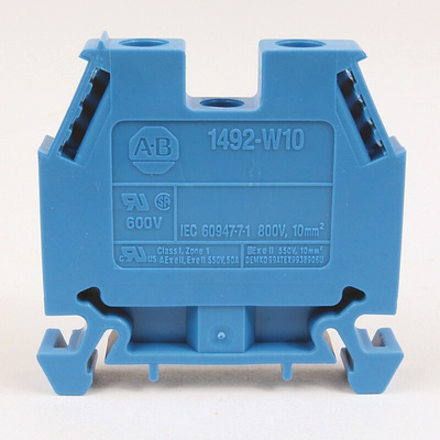 Rockwell Automation 1492-W Series Red Feed Through Terminal Block, Screw Termination