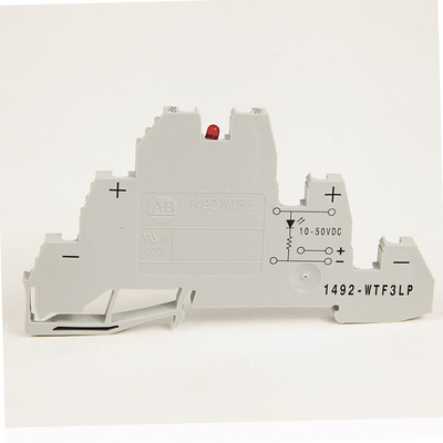 Rockwell Automation 1492-W Series Grey DIN Rail Terminal Block, Screw Termination