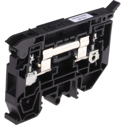 Rockwell Automation 1492-H Series Black DIN Rail Terminal Block, 4 → 0.05mm², Single-Level, Screw Termination
