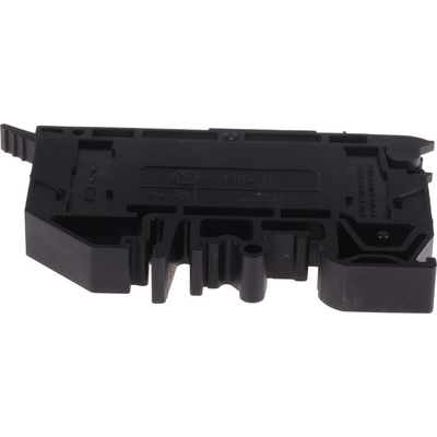 Rockwell Automation 1492-H Series Black DIN Rail Terminal Block, 4 → 0.05mm², Single-Level, Screw Termination