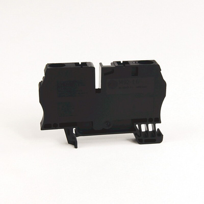 Rockwell Automation 1492 Series Black DIN Rail Terminal Block, 6mm², Spring Clamp Termination, ATEX, IECEx