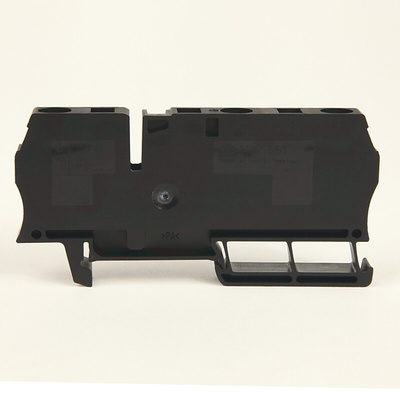 Rockwell Automation 1492 Series Black DIN Rail Terminal Block, 6mm², Spring Clamp Termination, ATEX, IECEx