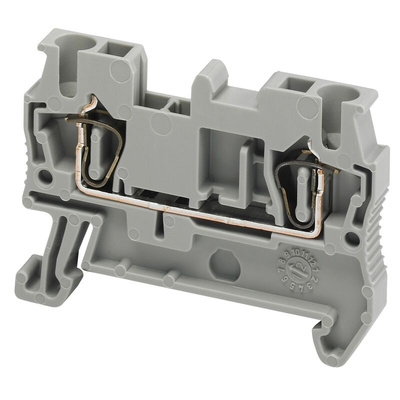 Schneider Electric TRR Series Grey Feed Through Terminal Block, 2.5mm², Spring Termination, ATEX