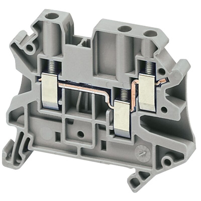 Schneider Electric TRV Series Grey Feed Through Terminal Block, 4mm², Screw Termination, ATEX
