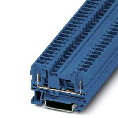 Phoenix Contact ST 4/ 2P Series Blue Feed Through Terminal Block, 0.08 → 6mm²