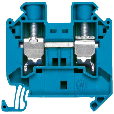 Siemens 8WH1000 Series Blue DIN Rail Terminal Block, 10mm², Screw Termination