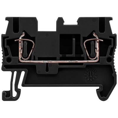 Siemens 8WH2000 Series Black DIN Rail Terminal Block, 2.5mm², Spring Termination
