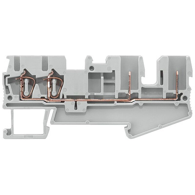Siemens 8WH5104 Series Grey DIN Rail Terminal Block, 2.5mm², Spring Termination