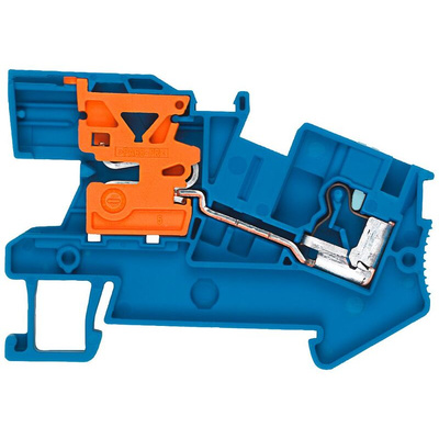 Siemens 8WH6001 Series Blue DIN Rail Terminal Block, 6mm²