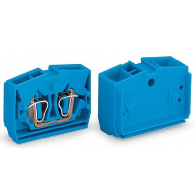 Wago 264 Series Orange End Terminal Block, 2.5mm², Single-Level, Cage Clamp Termination
